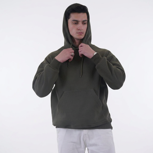 Unisex High Quality 100% Cotton Terry Hoodies Side Pockets Custom Logo Casual Winter Apparel Hooded Collar Men's <b>Sweatshirts</b> - Product Image 1