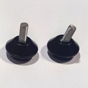 Pata de Mueble Redonda de Acero 61525 Negra Ajustable para Silla, Uso en Hogar y Oficina - Product Image 1