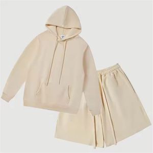 Conjunto de Sudadera con Capucha y Pantalones Deportivos Unisex 2025, Personalizados, de Alta Calidad, Transpirables, de Forro Polar, Poliéster/Algodón, con Bordado en Relieve, Sin Costuras, para Primavera - Product Image 3