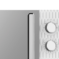 Four à Micro-Ondes Mécanique Rotatif HELAY, Haute Puissance 1100W, 20L, Couleur Blanche, Utilisation Domestique, Pour Cuisson