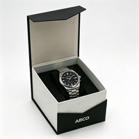 Scatola Regalo di Lusso per Gioielli e Orologi con Logo Personalizzato, Apertura Frontale Magnetica, Confezione Ecologica all'Ingrosso