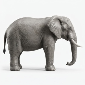 Mascotte géante gonflable en forme d'éléphant, PVC de qualité commerciale, décoration animale gonflable publicitaire pour la promotion des zoos - Product Image 3