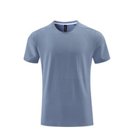 Nouveaux vêtements de sport personnalisés à manches courtes pour hommes Speed Dry vêtements de sport pour hommes 2022 col rond décontracté grande taille vêtements de Fitness