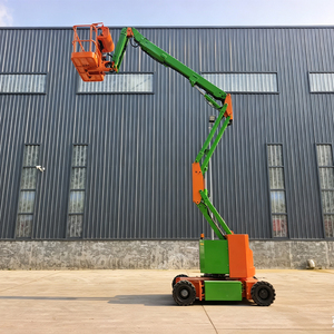 รถกระเช้าไฟฟ้าขับเคลื่อนด้วยตัวเอง Jiubang 12M แบบแขนยืดหดได้  ระบบไฮดรอลิก  ได้รับการรับรองมาตรฐาน CE ใหม่ ระยะห่างจากพื้น 0.3 เมตร - Product Image 3