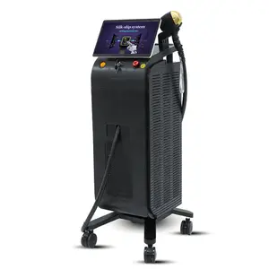 Preço da máquina de depilação a laser de diodo de titânio Ice Platinum 755 808 1064 para profissionais médicos quentes