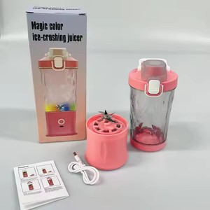 Portable Mini 600ml <strong>Juicer</strong> Machine Travel <strong>Blender</strong> Cup with 6 Blades USB Power Source <strong>Ice</strong> <strong>Crusher</strong> <strong>Juicer</strong> Bottle - Product Image 5