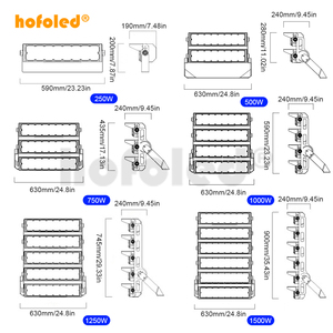 1250W iluminación de inundación almacén Arena campo impermeable farola ODM OEM punto exterior Luz de mástil alto para estadio de fútbol - Product Image 6