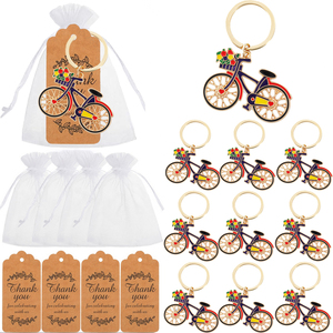 Porte-clés créatif en alliage de zinc en forme de vélo, souvenir, cadeau, décoration et ouvre-bouteille pour invités et amis - Product Image 2