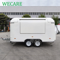 WECARE Food Truck Mobile pour Smoothies, Limonades, Café, Pâtisseries, Crêpes, Churros, Barbecue, avec Cuisine Complète