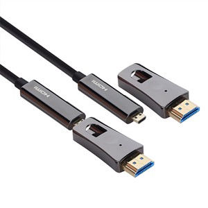 Trung Quốc Mở Rộng Vàng-Mạ Che Chắn Bện <span class=keywords><strong>HDMI</strong></span> Cáp 4K V2.0 Spool 10 Meter Để 100 Metros Fibra Sợi Quang Cáp <span class=keywords><strong>HDMI</strong></span> - Product Image 2