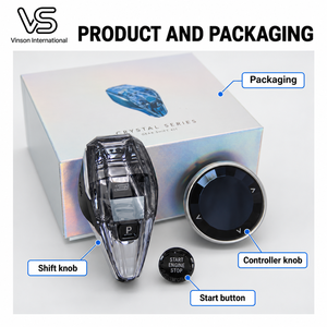 Ensemble de trois pommeaux de vitesse style cristal pour BMW Série 3 G20 G28 LHD 2020-2022 - Product Image 4