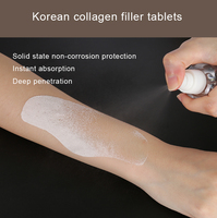 Masque facial de soin de la peau à marque privée, patch de collagène hydrosoluble absorbant instantané pour le front et les joues