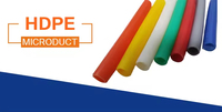 Microducto de HDPE de alta calidad con distancia de soplado óptima de 1000m de silicona de baja fricción para uso en red de cable de fibra óptica