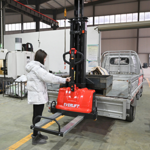 EVERLIFT alat angkut elektrik, penjualan langsung pabrik 1 Ton <span class=keywords><strong>Stacker</strong></span> gudang logistik peralatan industri - Product Image 4