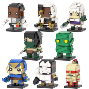 MOC7608-7615 Lucian Senna Riven Akali Amumu Ashe Jhin Lee Sin <span class=keywords><strong>Marco</strong></span> <span class=keywords><strong>Rossi</strong></span> jeu tête carrée assembler des blocs de construction pour enfants jouet - Product Image 1