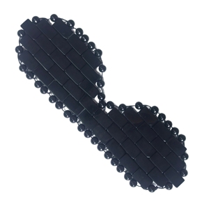 Factory Wholesale Hand-woven Natural Obsidian Small Gemstone Eye Cover Cooling Eye Mask Cold Therapy to Eliminate Eye Puffiness - Product Image 6