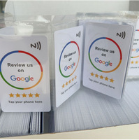 Custom Printing NFC 213/215/216 Review Tap Card Smart RFID Sticker Tag for Facebook TIKTOK Google Review Social Media