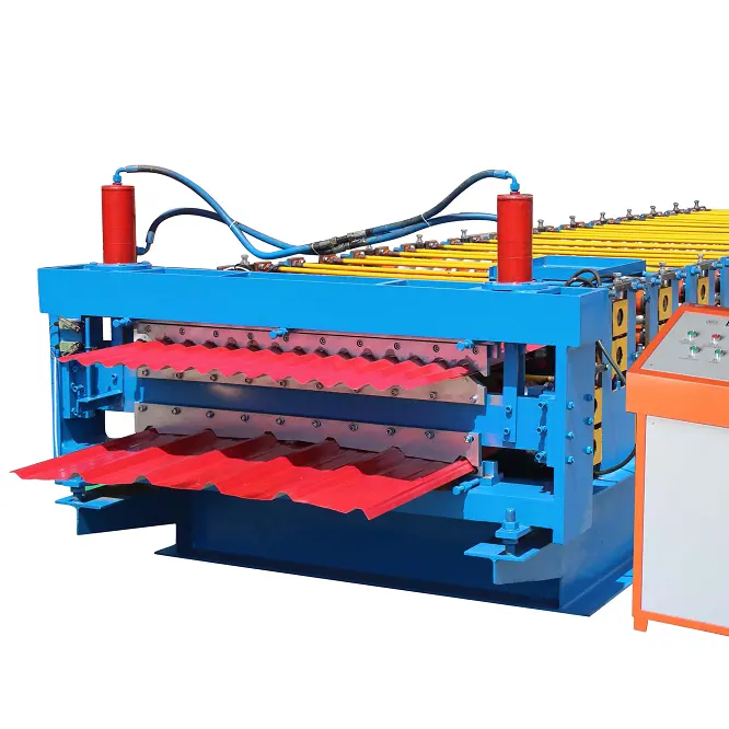 Wholesale Price Double Layer Roll Forming Machine Metal Roofing Corrugated Steel Sheet Wall Panel Tile Making Machine