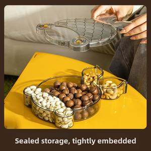 Прозрачный пластиковый контейнер для хранения сухих фруктов с крышкой для чайного столика - Product Image 3