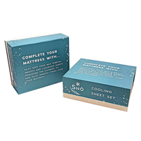 Boîte rigide pliable magnétique avec logo personnalisé pour l'emballage de matelas, draps rafraîchissants et cadeaux textiles de maison