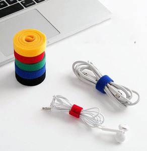 Cinta de Velcro Ecológica Autoadhesiva y Cosible, Sujetador de Cables, Cinta de Gancho y Bucle de Doble Cara, Colorida - Product Image 4