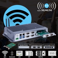 Ordenador PC Linux/Win-Dows integrado sin ventilador industrial de la mini caja del OEM/ODM con J1900/J6412/I3/i5/i7
