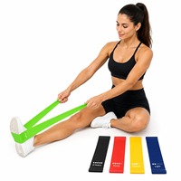 Bandas de Resistencia de Látex al por Mayor, Juego de Bandas de Bucle de 5 Niveles para Gimnasio, Fitness, Yoga, Sentadillas, Glúteos, Entrenamiento, Ejercicio, Proveedor