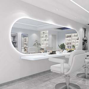 กระจกแขวนแนวนอนไฟ LED ระดับไฮเอนด์สำหรับร้านตัดผมและร้านทำผมพิเศษสำหรับการย้อมผม - Product Image 3