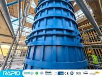 Coffrage métallique réutilisable en panneaux d'acier pour murs, colonnes en béton et systèmes de dalles en acier pour bâtiments