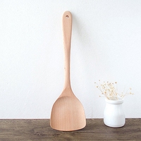 Accessoires de cuisine 30/35cm Spatule en bois naturel Ustensiles de cuisine Outils en bois Cuisine Dîner Nourriture Pelles antiadhésives Tourneurs de casseroles