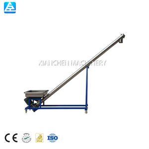 Fábrica preço pó seco semente açúcar espiral alimentador parafuso trado transportador com funil - Product Image 3
