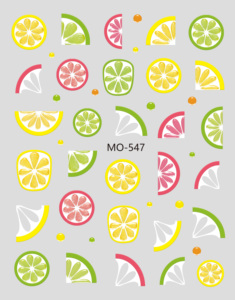 D Fruits & Cartoon Cat Nail Stickers New Fashion <span class=keywords><strong>Gel</strong></span> Polish Nails Wraps Accessoires de manucure élégants avec des images de chat citron pomme - Product Image 4