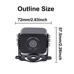 Caméra de véhicule compacte robuste, étanche IP69K, boîtier en alliage de zinc, vision nocturne Starlight, caméra latérale pour fourgonnette de livraison, OEM/ODM - Product Image 2