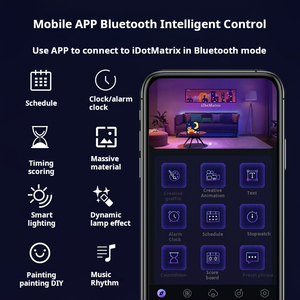 Écran d'affichage à pixels LED Yosovlamp pour décoration DIY, compatible Versa Tucson Golf, animation de bureau, éclairage mural, cadre photo - Product Image 5