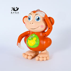 LONGXI mono de juguete de dibujos animados intermitente rodillo caminar animales juguetes LED plástico Anime juguetes <span class=keywords><strong>bailando</strong></span> <span class=keywords><strong>monos</strong></span> - Product Image 5