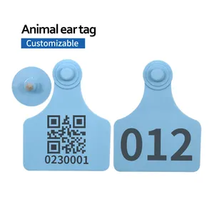 Etiqueta de orelha do porco da ovelha, equipamento de identificação de animais da fazenda HED-ET123