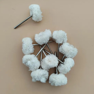 <span class=keywords><strong>Brosse</strong></span> de polissage en <span class=keywords><strong>feutre</strong></span> de coton avec tige en tissu pour le nettoyage des bijoux et du jade - Product Image 1