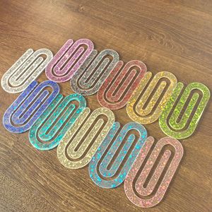 Clips de Papel Corrugado Plástico <span class=keywords><strong>para</strong></span> <span class=keywords><strong>Libros</strong></span>, Notas y Documentos de Estudiantes, Clips de Sellado Modelo HXZ-2 - Product Image 6