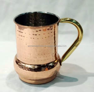 Jarra de cobre redonda de primera calidad con diseño martillado, Perfecta para servir té, café, bodas, artículos elegantes para bebidas, ocasiones especiales - Product Image 5