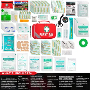 BS8599 Precio de fábrica estándar Botiquín de primeros auxilios Kit familiar de emergencia con suministros médicos de emergencia