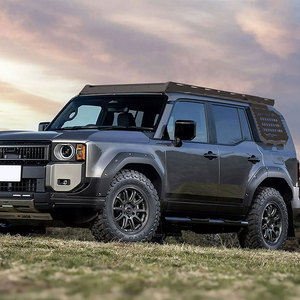 Off-road çatı kargo taşıyıcı bagaj sepeti kurulabilir Toyota Land Cruiser Prado ışık şeridi için portbagaj alüminyum alaşım 250 - Product Image 5