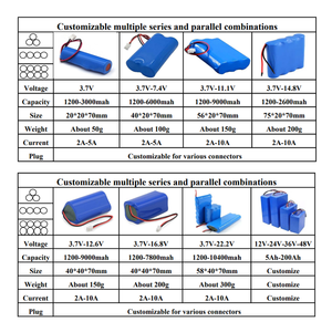충전식 리튬 이온 배터리 <span class=keywords><strong>Lifepo4</strong></span> 3.7v 7.4v <span class=keywords><strong>12v</strong></span> 14.8v 6ah 8ah 10ah 14ah 16ah <span class=keywords><strong>21ah</strong></span> 리튬 이온 18650 배터리 팩 (BMS 포함) - Product Image 6