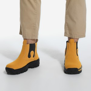 Bottes <span class=keywords><strong>Chelsea</strong></span> d'extérieur pour hommes de qualité supérieure, à enfiler, en <span class=keywords><strong>cuir</strong></span> PU durable, pour le travail et la construction industrielle - Product Image 6