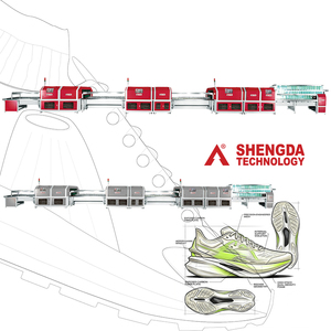Chaîne de production de chaussures de sport décontractées <span class=keywords><strong>Adidas</strong></span> SHENGDA Manufactory ODM OEM, machine de fabrication de chaussures entièrement automatique avec convoyeur de collage - Product Image 3