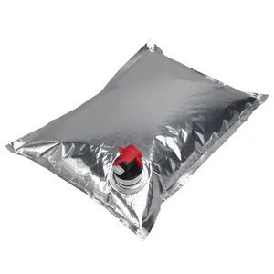 Sıcak satış BIB alüminyum şarap çantası kutu dağıtıcı ValveFaucet ile emzik musluk depolama iç ambalaj