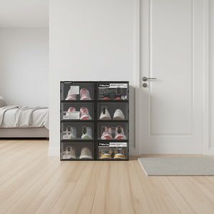 Pibbaba - Armario Apilable para Zapatos con Frente Transparente, Organizador de Plástico para Zapatillas, Caja a Prueba de Polvo para Entrada, Armario o Dormitorio, para Hombres y Mujeres - Product Image 2