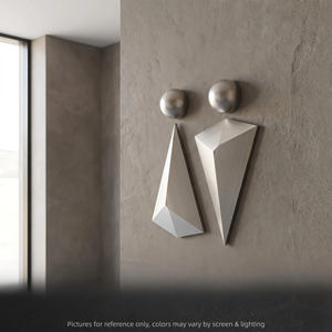 <span class=keywords><strong>Logo</strong></span> 3D en PVC électroplaqué sculpté pour toilettes, signalétique publique personnalisée pour toilettes hommes et femmes WC - Product Image 1