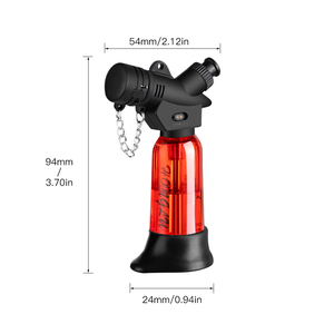 Đèn khò gas mini kim loại hiện đại, một tia lửa, dùng ngoài trời, dùng cho nhà bếp, có thể nạp lại, đóng gói quà tặng có logo - Product Image 5