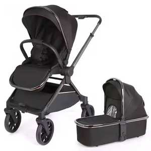Poussette bébé pliable compacte de <span class=keywords><strong>luxe</strong></span> en alliage d'aluminium personnalisée OEM, conforme à la norme EN 1888, <span class=keywords><strong>2</strong></span> en 1 avec siège <span class=keywords><strong>auto</strong></span>, 3 en 1 avec landau pliable - Product Image 5