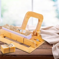 Planche à découper rectangulaire en bambou pour savon artisanal à froid, style guillotine, couteau à fil, écologique, certifié FSC